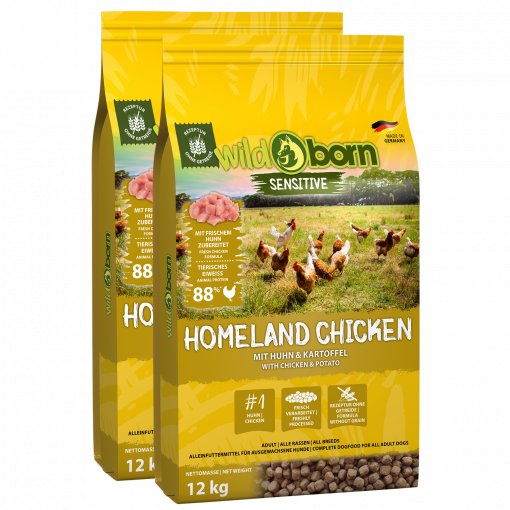 Wildborn Homeland Chicken Doppelpack 2 x 12 kg