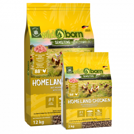 Wildborn Homeland Chicken 12 kg + 2 kg gratis