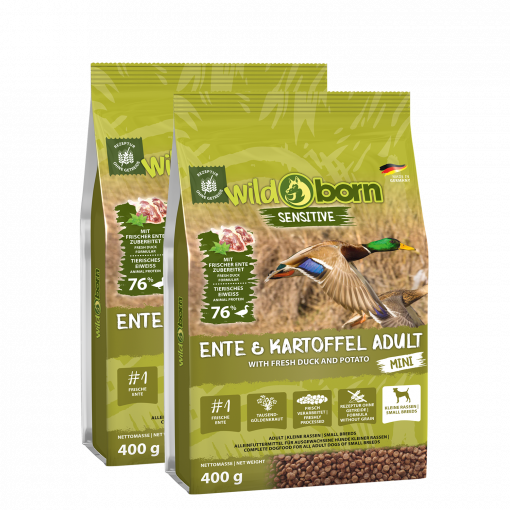 Wildborn Ente & Kartoffel Mini 400 g + 400 g gratis