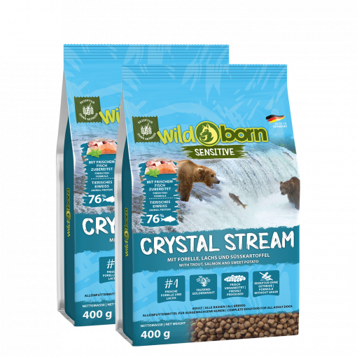 Wildborn Crystal Stream 400 g + 400 g gratis