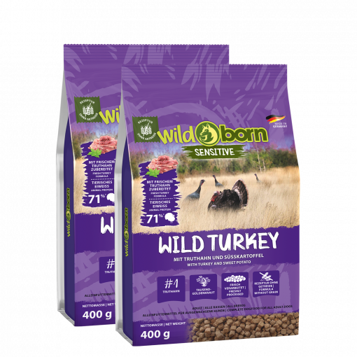 Wildborn Wild Turkey 400 g + 400 g gratis